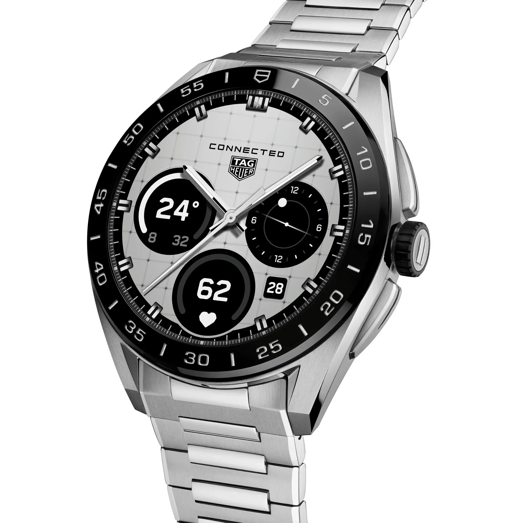 Reloj TAG Heuer Connected Calibre E5 – 45 mm – Acero – Brazalete de acero