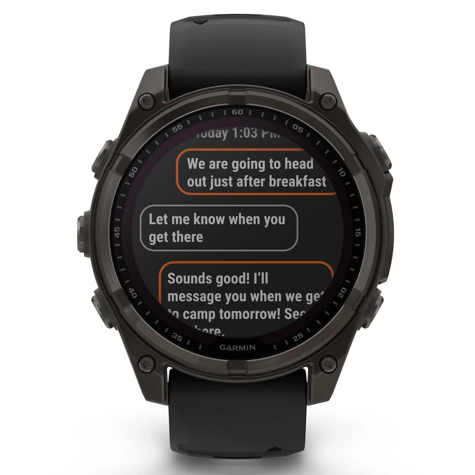 Garmin Fenix 8 Zafiro Solar Edition Reloj Titanio Carbono Gris DLC Correa de Silicona Negra 47mm
